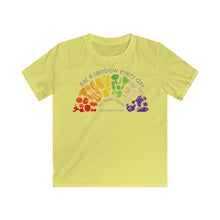 Load image into Gallery viewer, Kids clothes - Eat a Rainbow - Softstyle Tee (multiple colours) - shipped from UK
