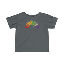 Load image into Gallery viewer, Kids clothes - Eat a Rainbow - Infant Fine Jersey Tee - shipped from UK