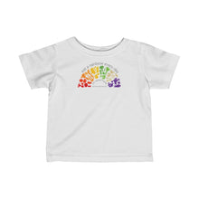 Load image into Gallery viewer, Kids clothes - Eat a Rainbow - Infant Fine Jersey Tee - shipped from UK