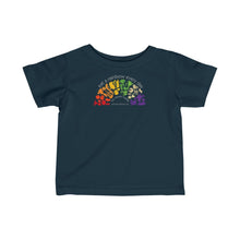 Load image into Gallery viewer, Kids clothes - Eat a Rainbow - Infant Fine Jersey Tee - shipped from UK