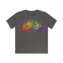 Load image into Gallery viewer, Kids clothes - Eat a Rainbow - Softstyle Tee (multiple colours) - shipped from UK