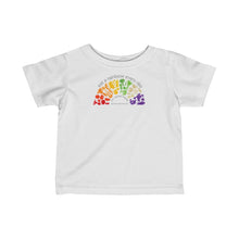 Load image into Gallery viewer, Kids clothes - Eat a Rainbow - Infant Fine Jersey Tee - shipped from UK
