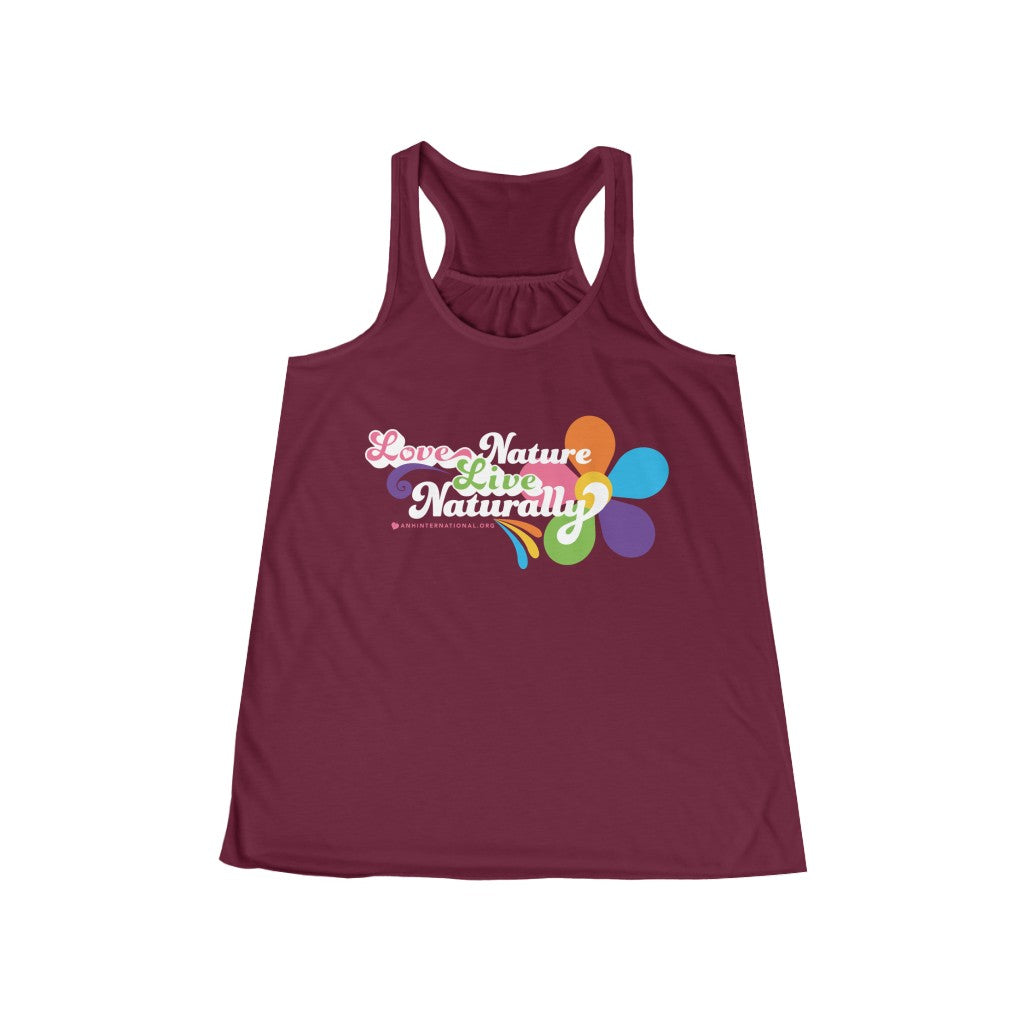 Clothing - Love Nature - Women's Flowy Racerback Tank (multiple colours) - shipped from USA